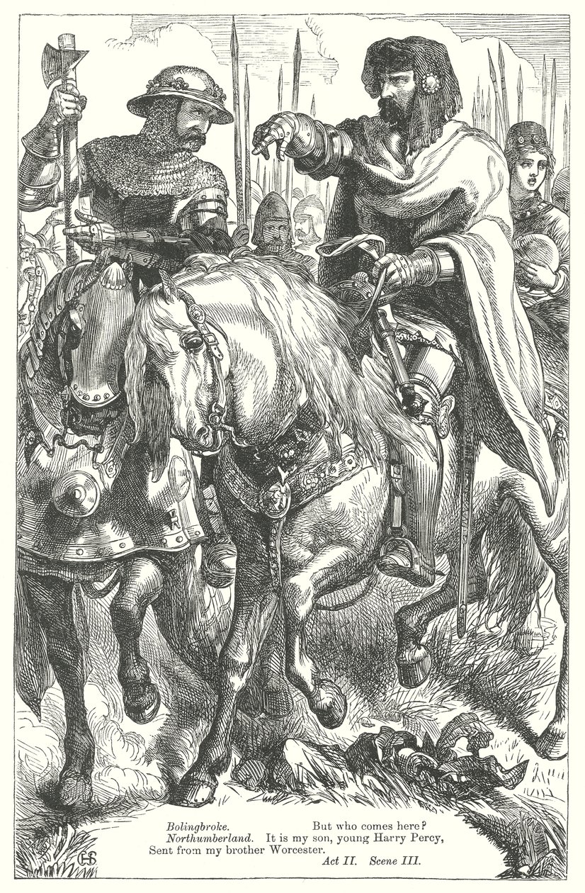 Król Ryszard II (rycina) autorstwa Henry Courtney (after) Selous