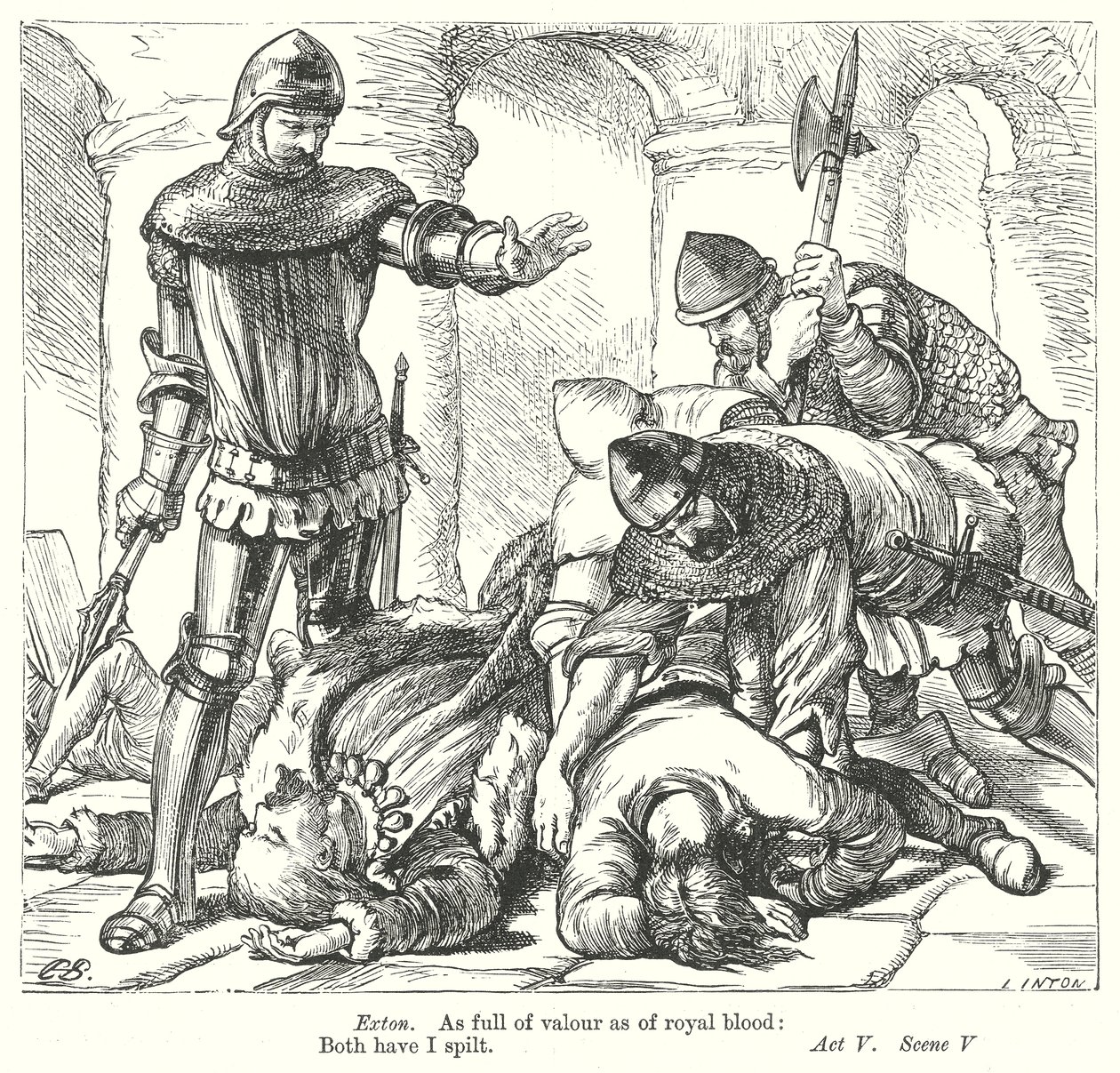 Król Ryszard II (rycina) autorstwa Henry Courtney (after) Selous