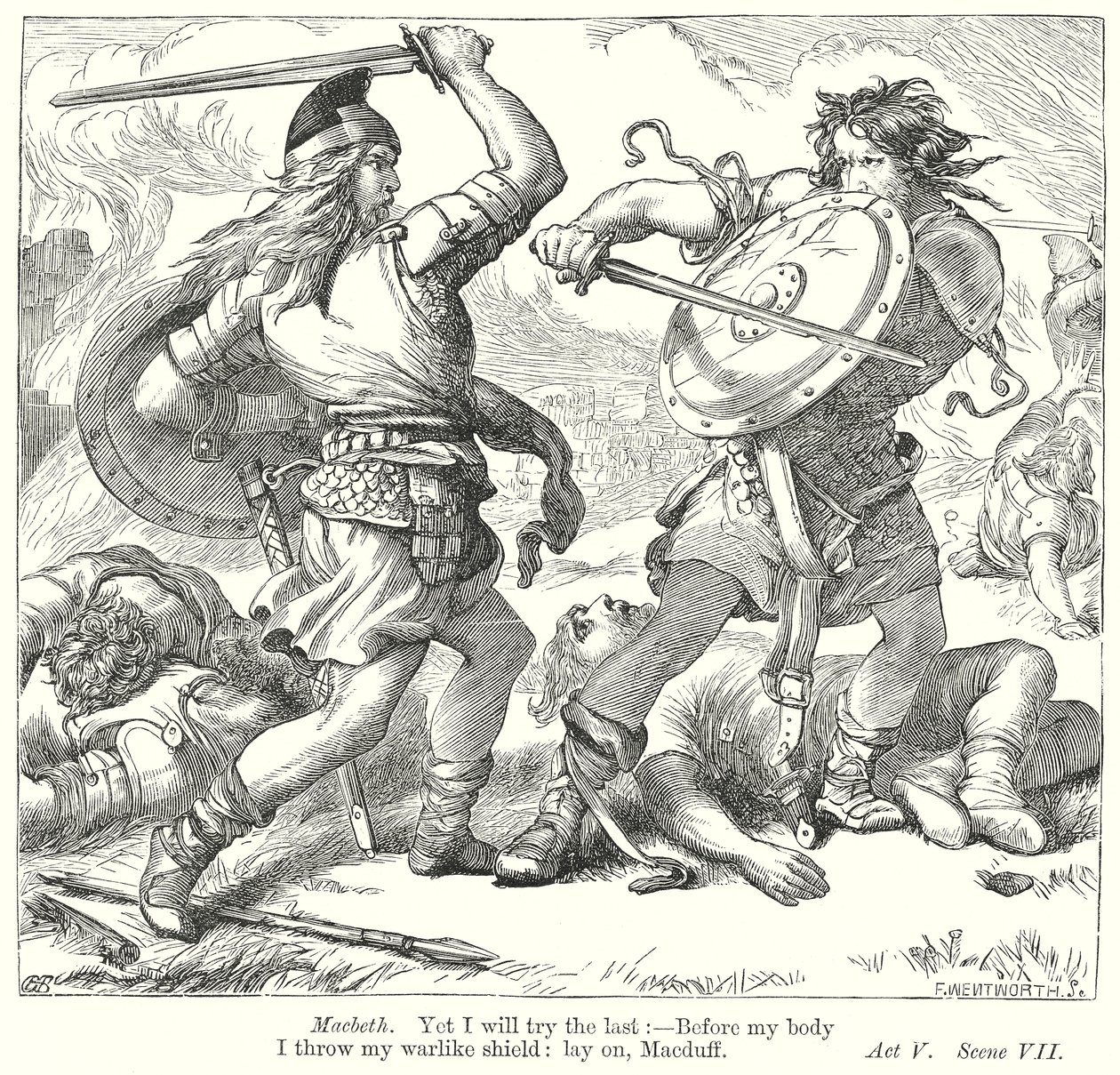 Makbet (rycina) autorstwa Henry Courtney (after) Selous