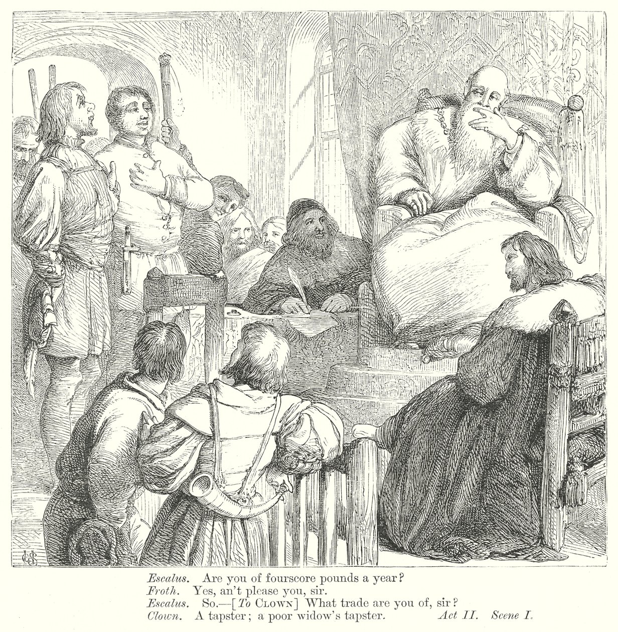 Miarka za miarkę (grawerunek) autorstwa Henry Courtney (after) Selous