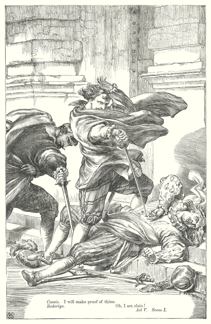 Otello (rycina) autorstwa Henry Courtney (after) Selous