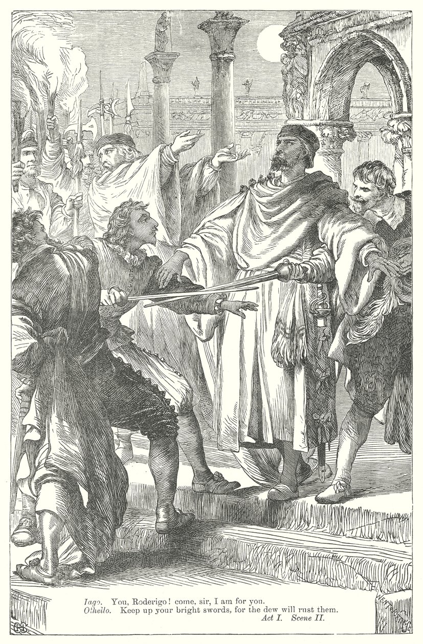 Otello (rycina) autorstwa Henry Courtney (after) Selous
