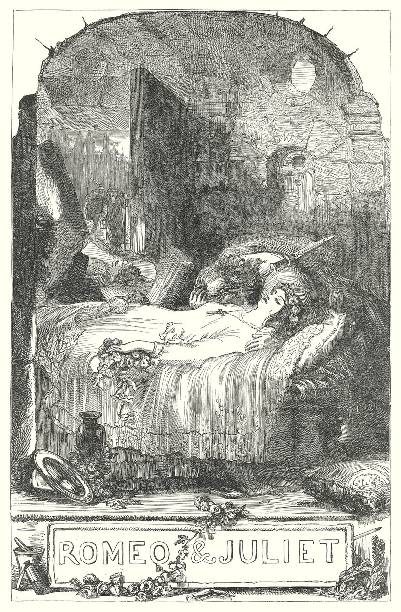 Romeo i Julia (rycina) autorstwa Henry Courtney (after) Selous