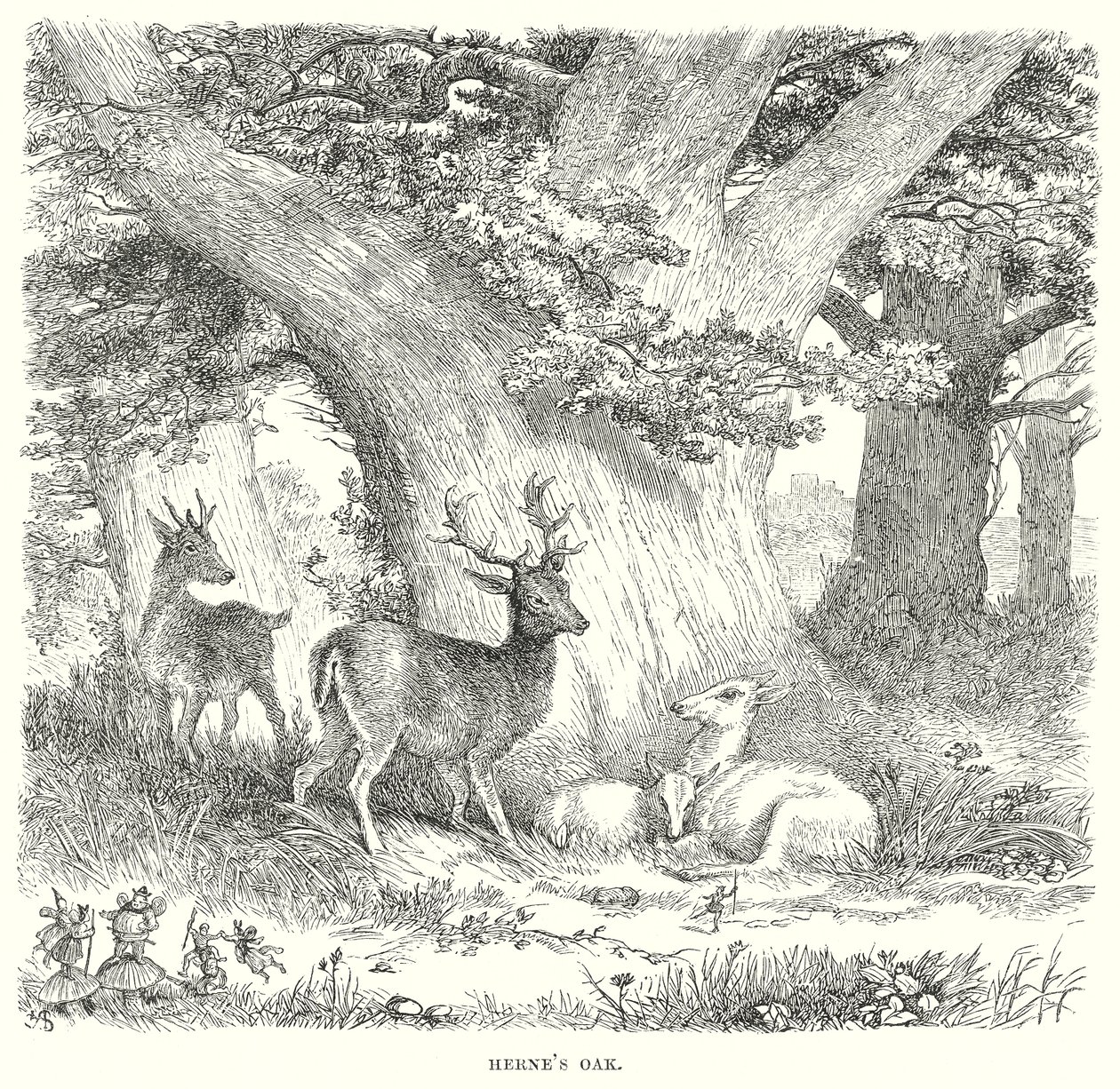 Wesołe kumoszki z Windsoru (rycina) autorstwa Henry Courtney (after) Selous
