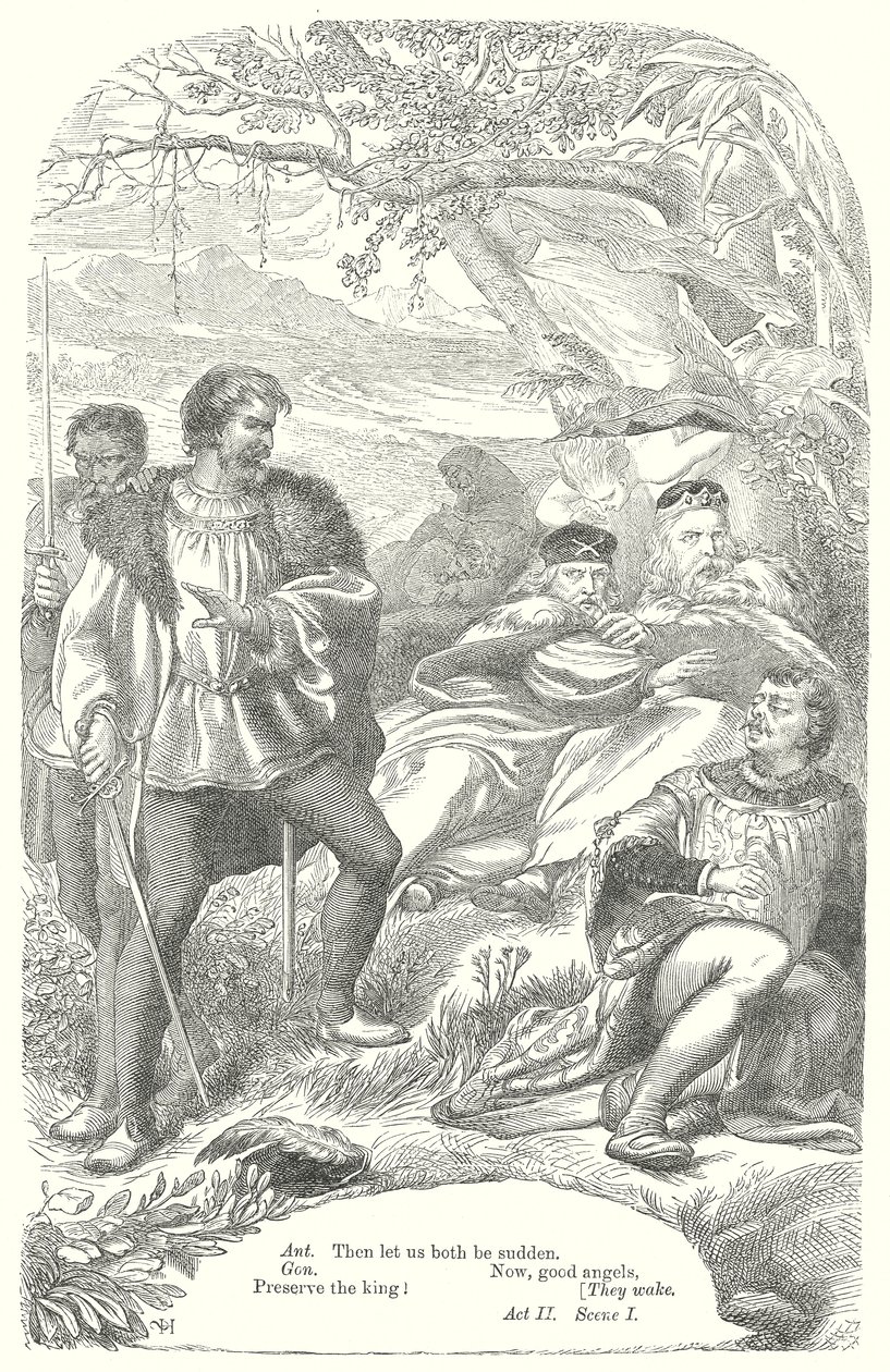 Burza (rycina) autorstwa Henry Courtney (after) Selous