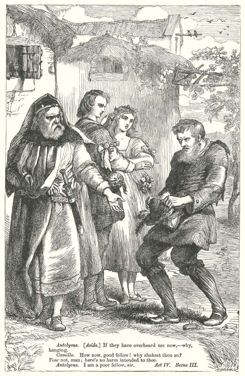 Opowieść zimowa (rycina) autorstwa Henry Courtney (after) Selous