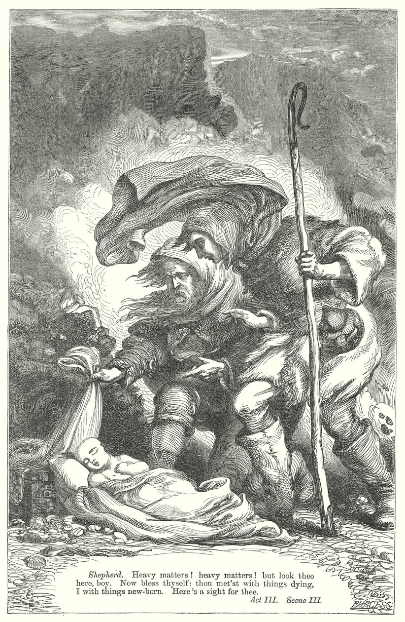 Opowieść zimowa (rycina) autorstwa Henry Courtney (after) Selous