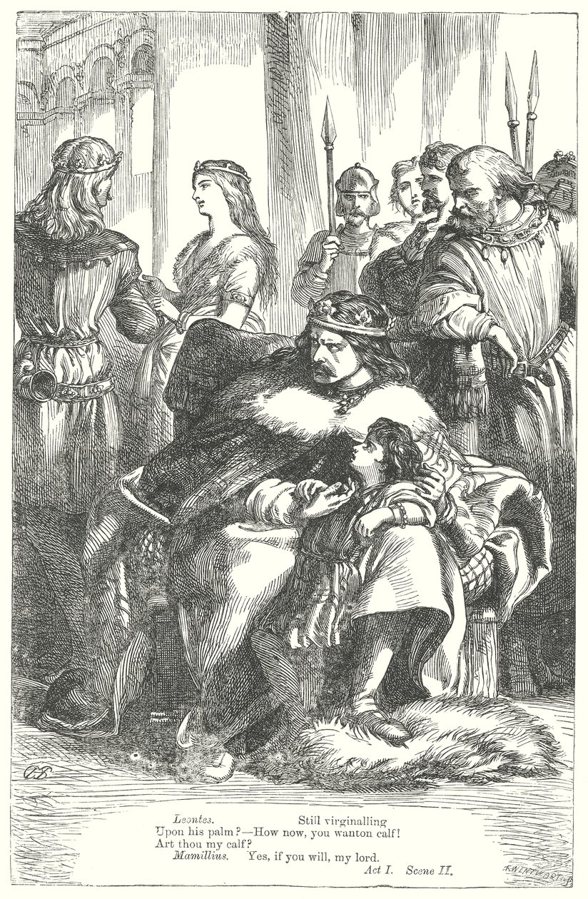 Opowieść zimowa (rycina) autorstwa Henry Courtney (after) Selous