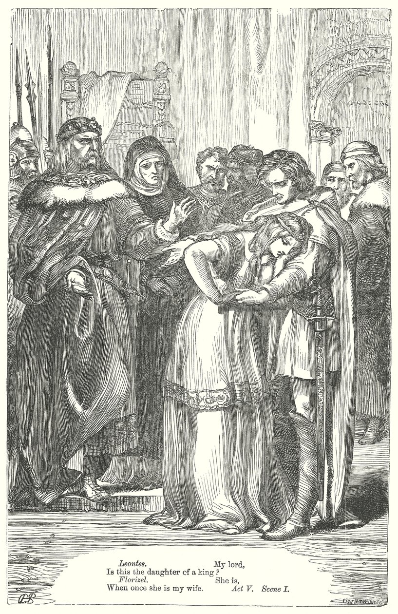 Opowieść zimowa (rycina) autorstwa Henry Courtney (after) Selous