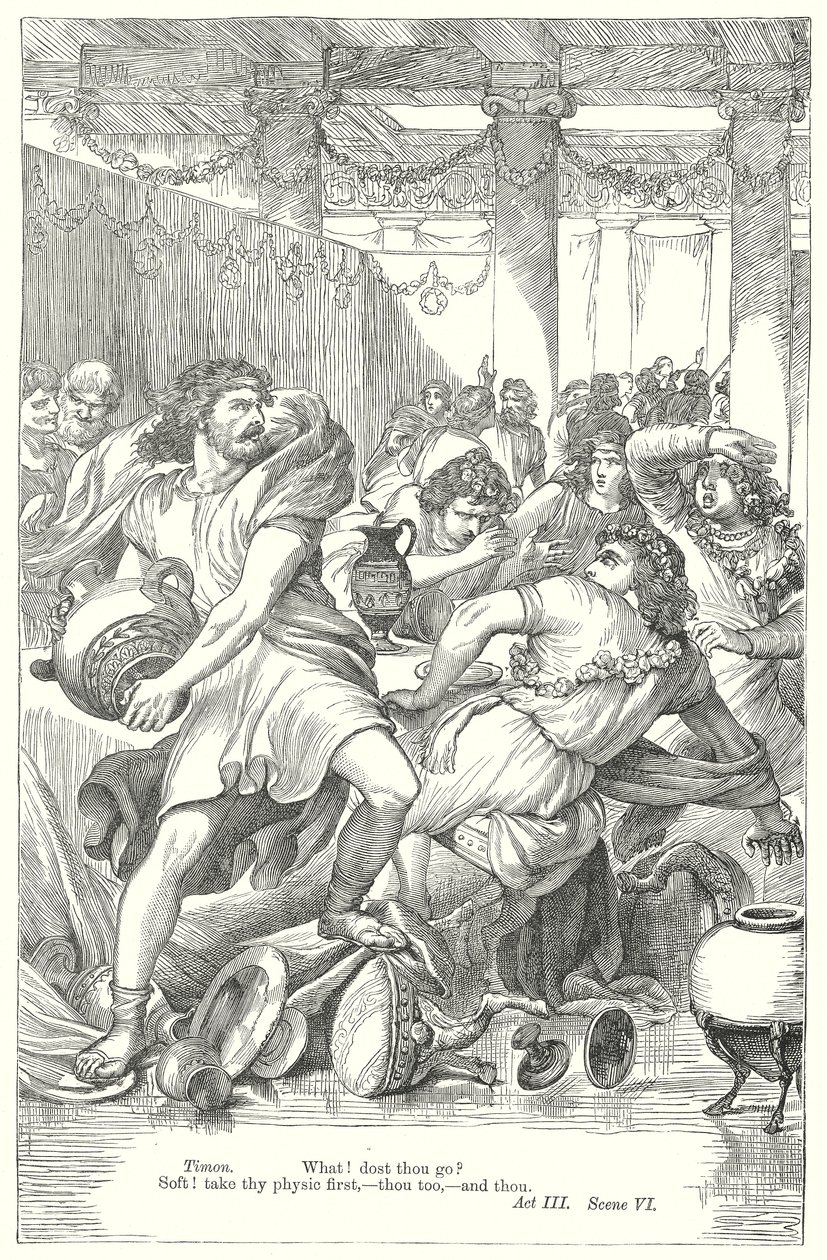 Tymon z Aten (rycina) autorstwa Henry Courtney (after) Selous