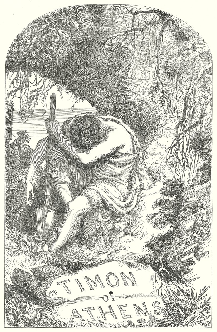 Tymon z Aten (rycina) autorstwa Henry Courtney (after) Selous