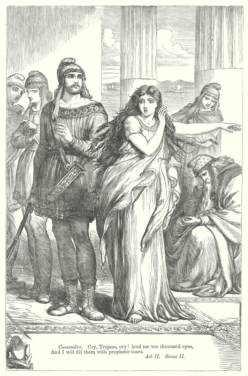 Troilus i Kresyda (rycina) autorstwa Henry Courtney (after) Selous