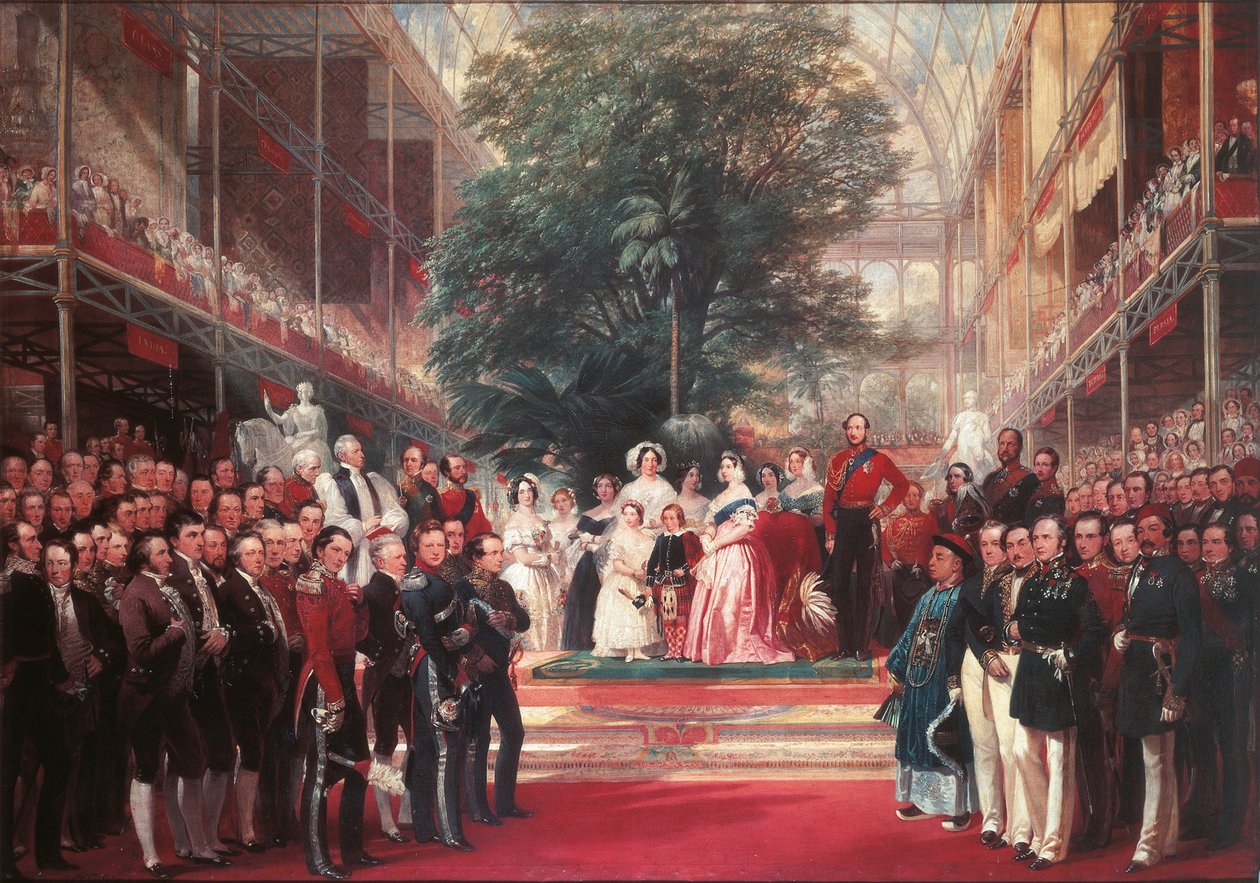 Królowa Wiktoria inauguruje Wielką Wystawę w Hyde Parku autorstwa Henry Courtney Selous
