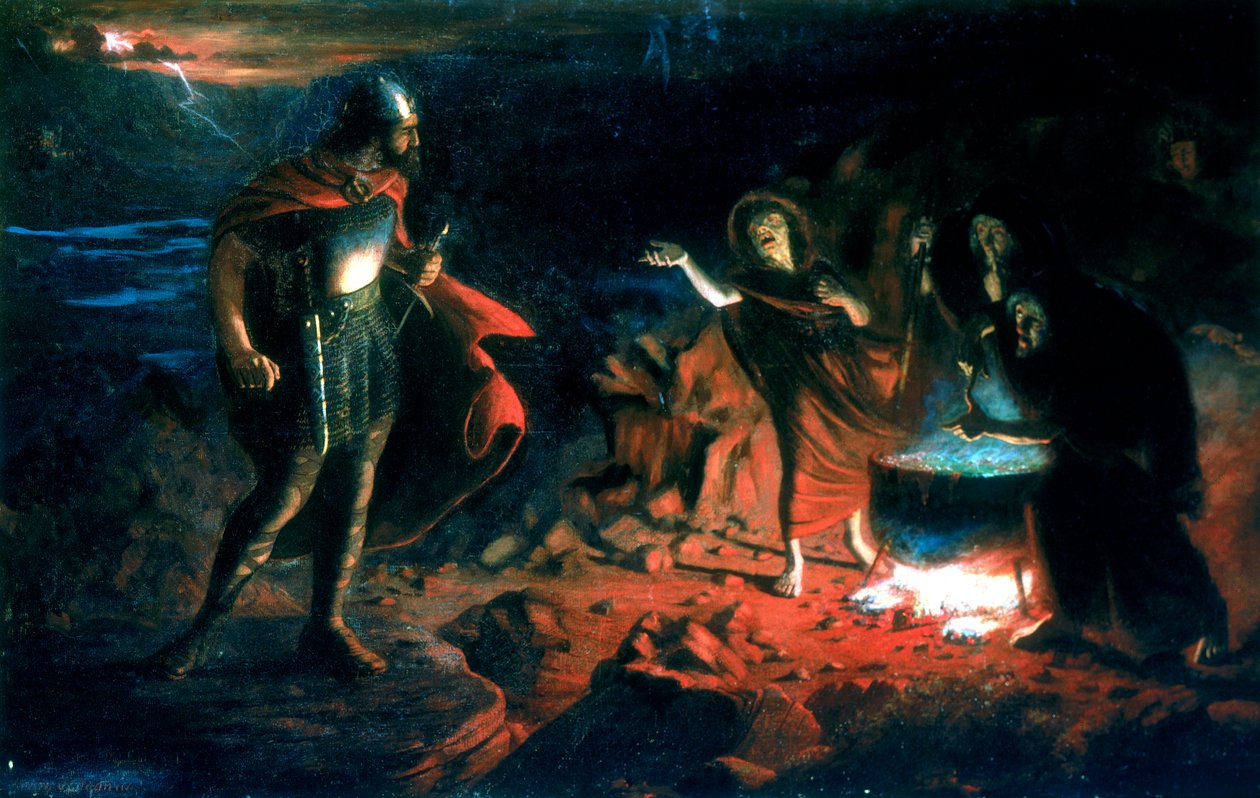 „Makbet i czarownice”, koniec XIX wieku autorstwa Henry Daniel Chadwick