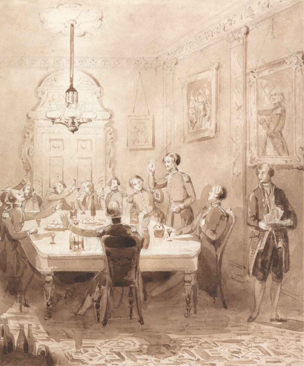 Życie szlachcica: scena siódma - Mesa autorstwa Henry Dawe