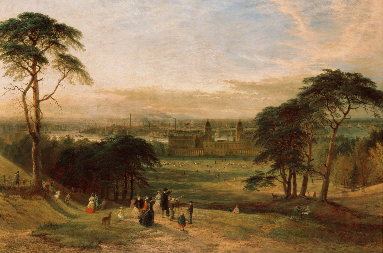 Londyn z Greenwich Hill autorstwa Henry Dawson