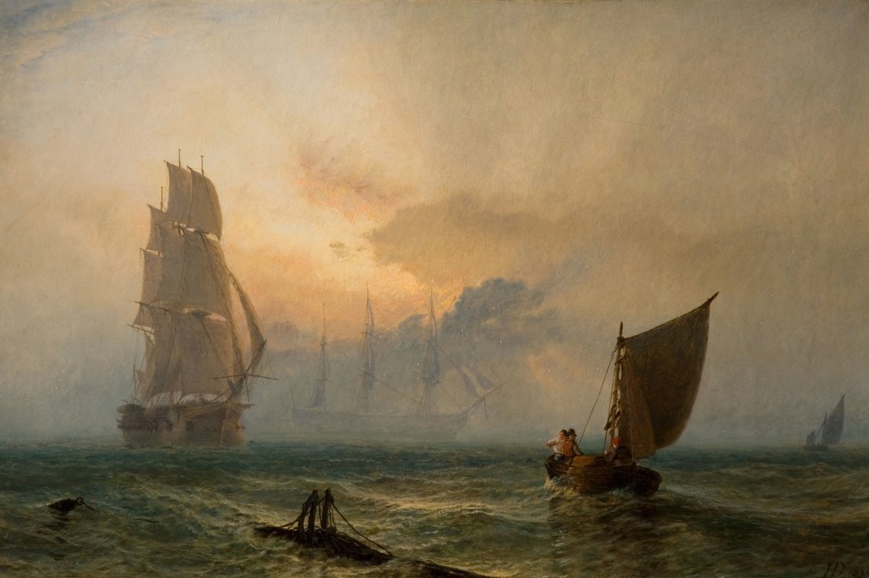 Drewniane mury Anglii, 1856. autorstwa Henry Dawson