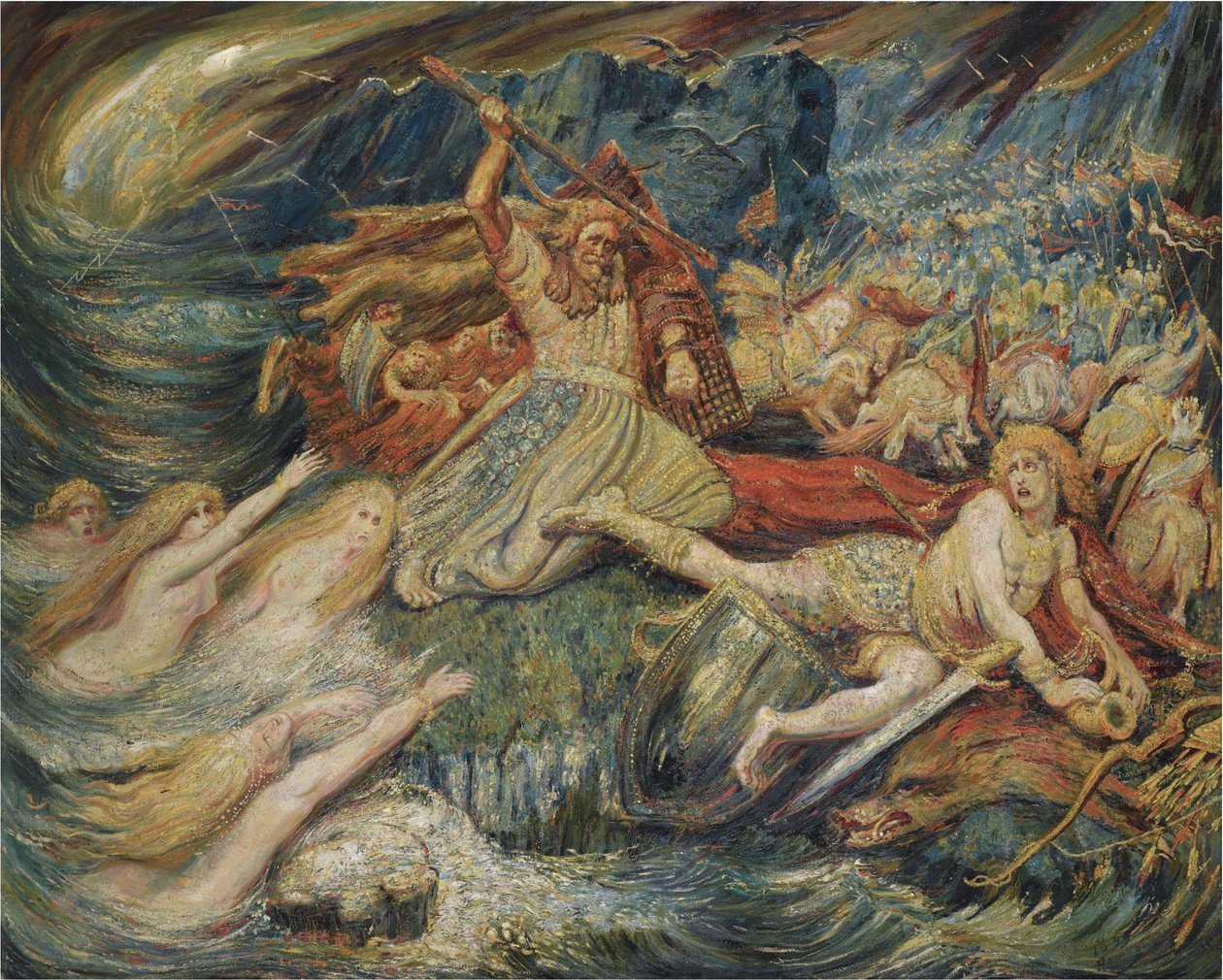 Śmierć Zygfryda, 1899 autorstwa Henry De Groux