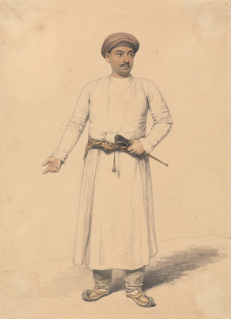 Portret indyjskiego księcia autorstwa Henry Edridge