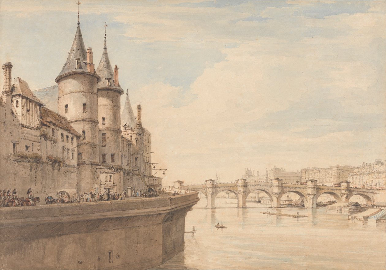 Conciergerie w Paryżu autorstwa Henry Edridge