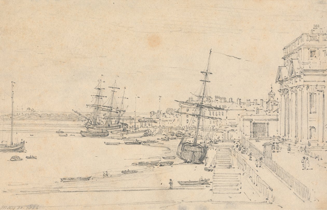 The Custom House, Londonpolish autorstwa Henry Edridge