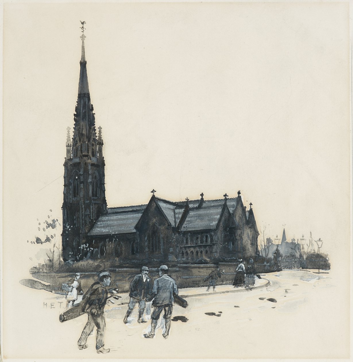 Kaplica kongregacyjna w Broughton Park autorstwa Henry Edward Tidmarsh