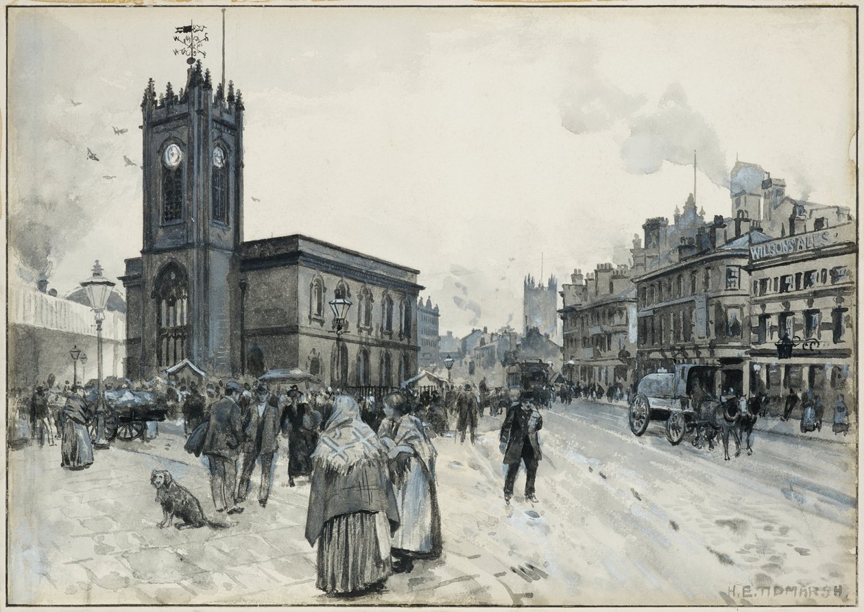 Kościół Świętej Trójcy, Salford autorstwa Henry Edward Tidmarsh