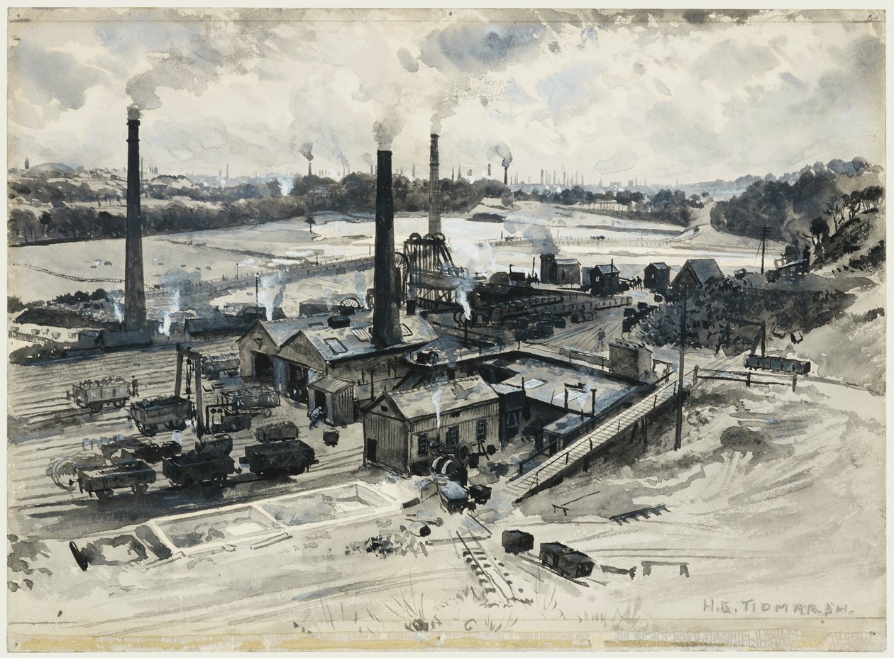 Kopalnia Clifton Hall autorstwa Henry Edward Tidmarsh