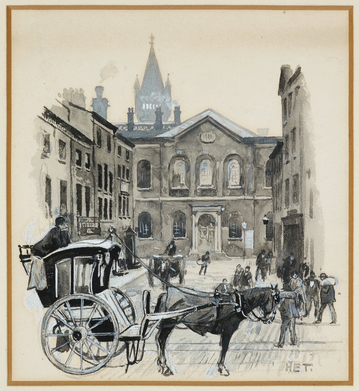Kaplica kongregacyjna, Grosvenor Street autorstwa Henry Edward Tidmarsh