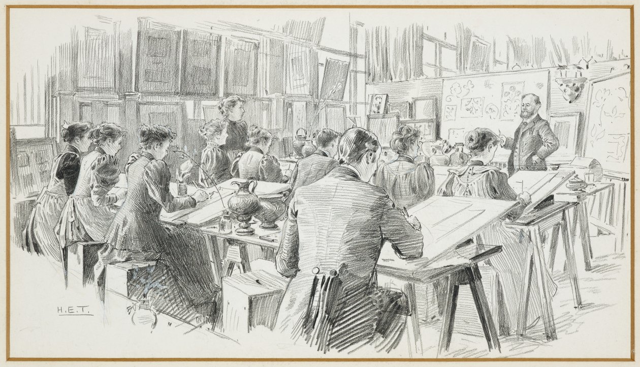 Pracownia Projektowa Miejskiej Szkoły Artystycznej autorstwa Henry Edward Tidmarsh