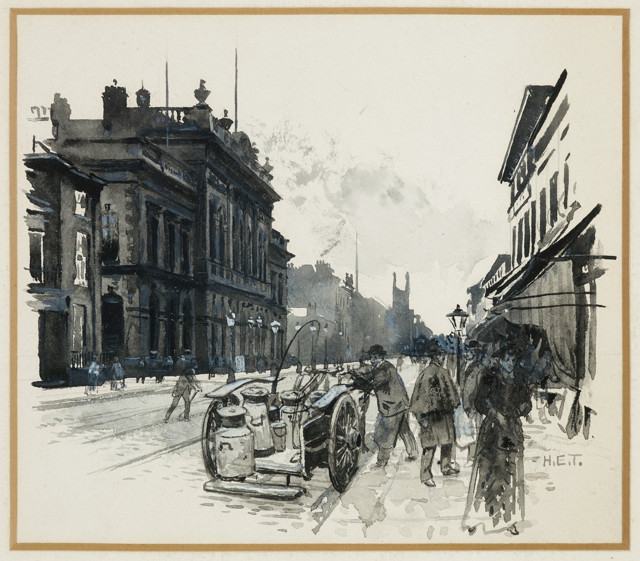 Ratusz w Hulme, Stretford Road autorstwa Henry Edward Tidmarsh