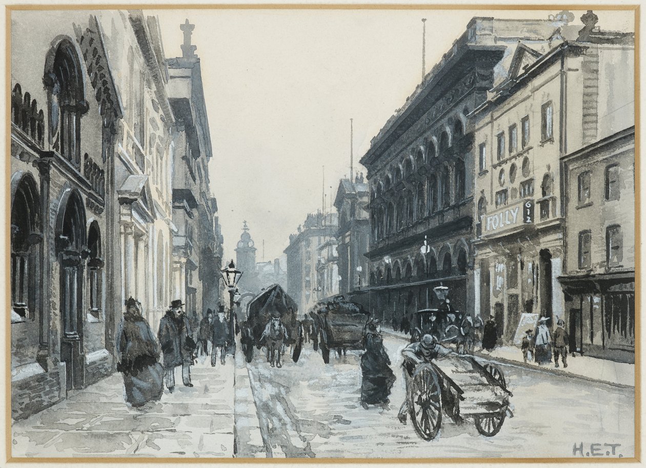 Peter Street, Hala Wolnego Handlu autorstwa Henry Edward Tidmarsh