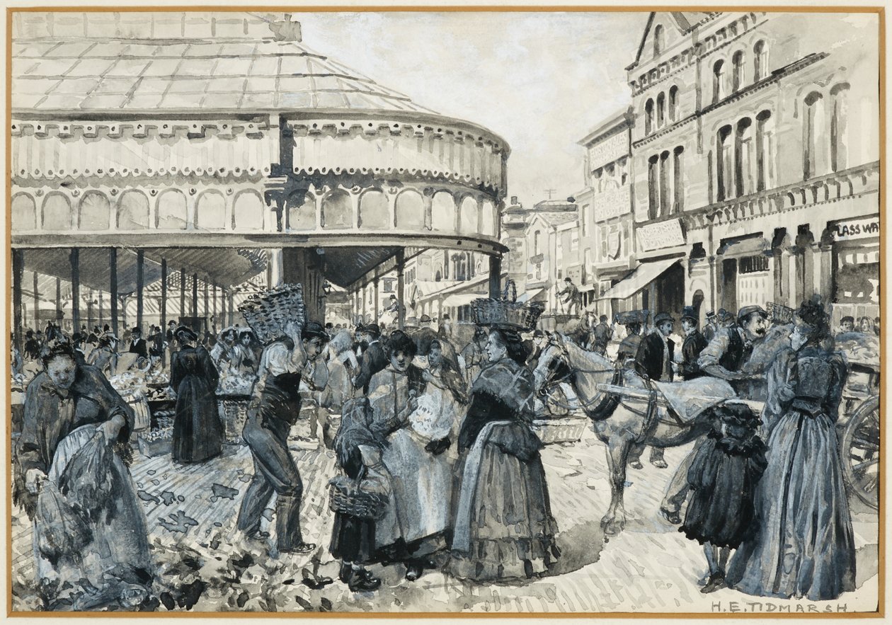 Smithfield Market od Oak Street autorstwa Henry Edward Tidmarsh