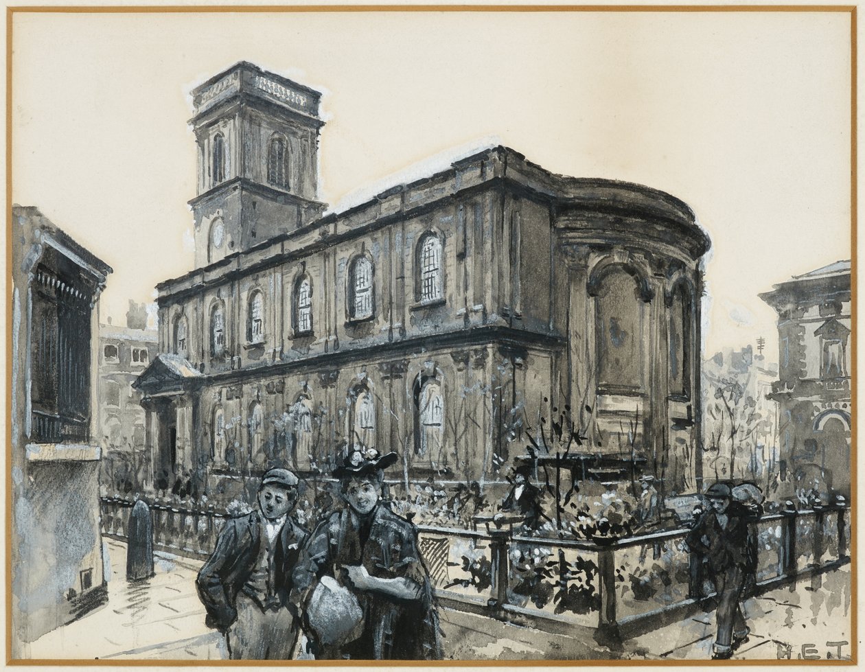 Kościół Św. Anny od strony Alei autorstwa Henry Edward Tidmarsh