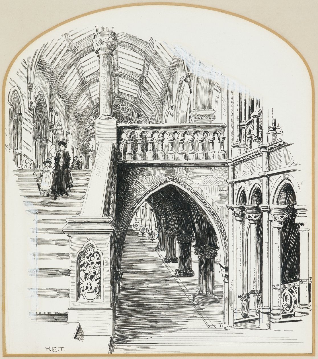 Wielkie Schody, Ratusz autorstwa Henry Edward Tidmarsh