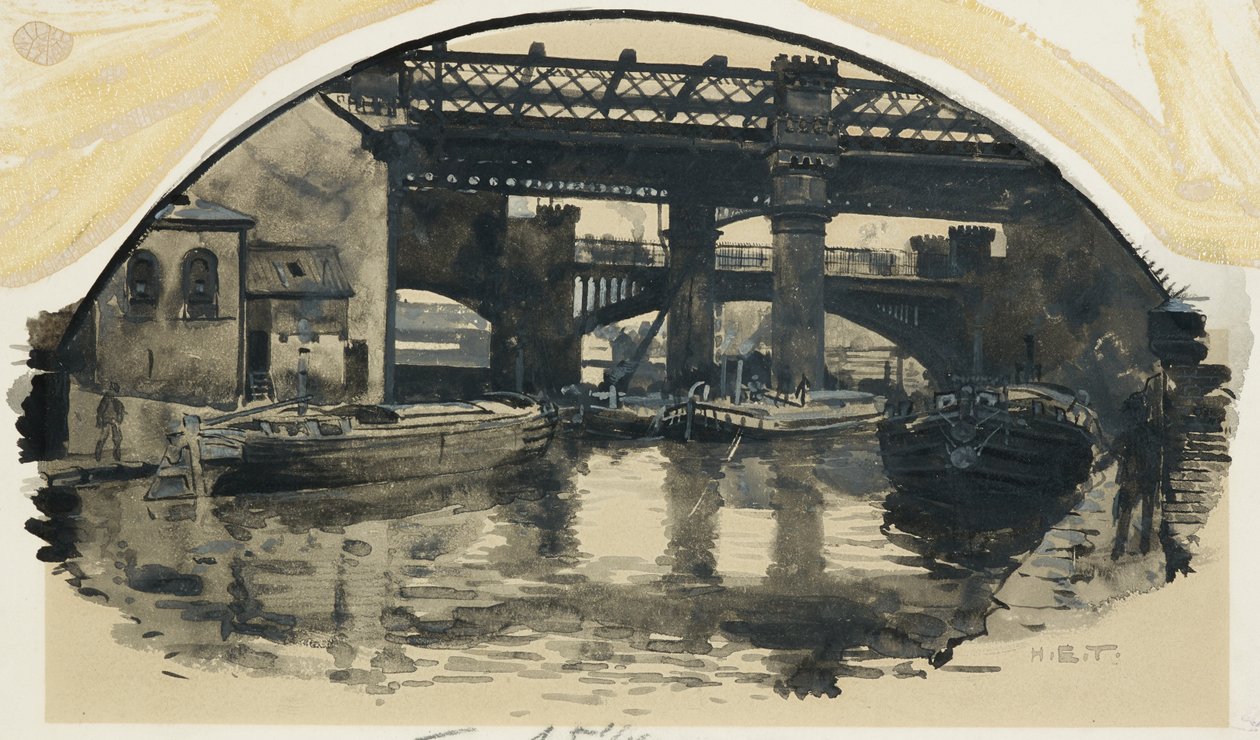 Old Bridgewater Canal Terminus, Castlefield Puola autorstwa Henry Edward Tidmarsh