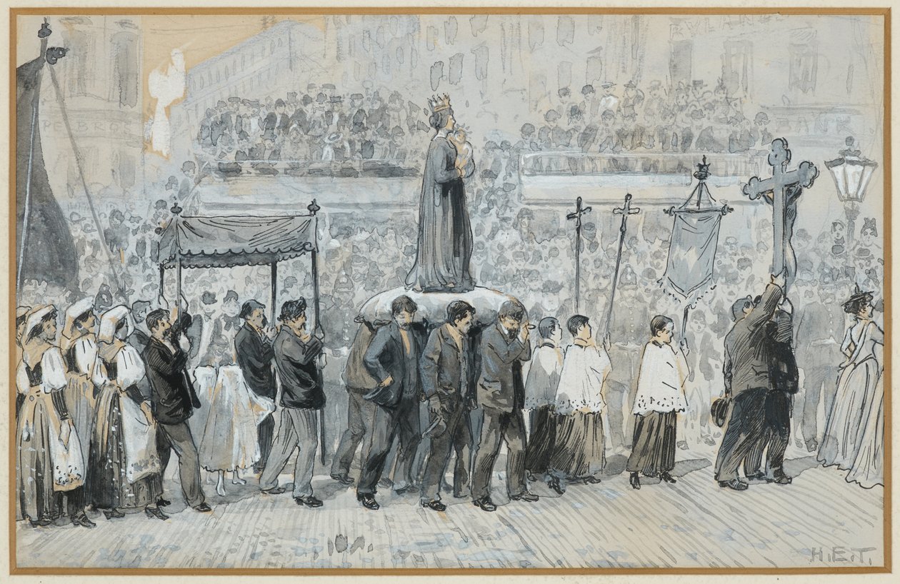 Procesje na Zielone Świątki autorstwa Henry Edward Tidmarsh