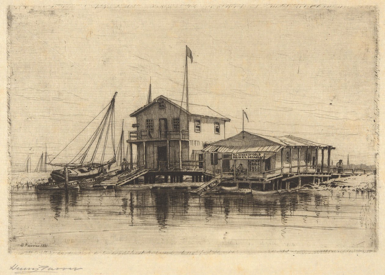 Nad strumieniem, Long Island autorstwa Henry Farrer