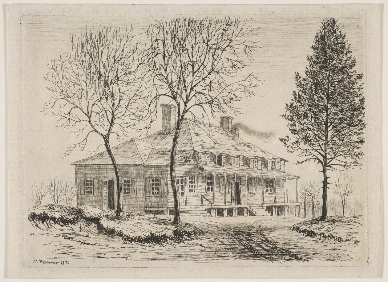 Somerindyck House ze scen starego Nowego Jorku, 1870. autorstwa Henry Farrer