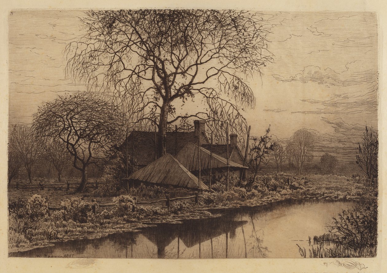 Bez tytułu (Dom wiejski, Long Island) autorstwa Henry Farrer