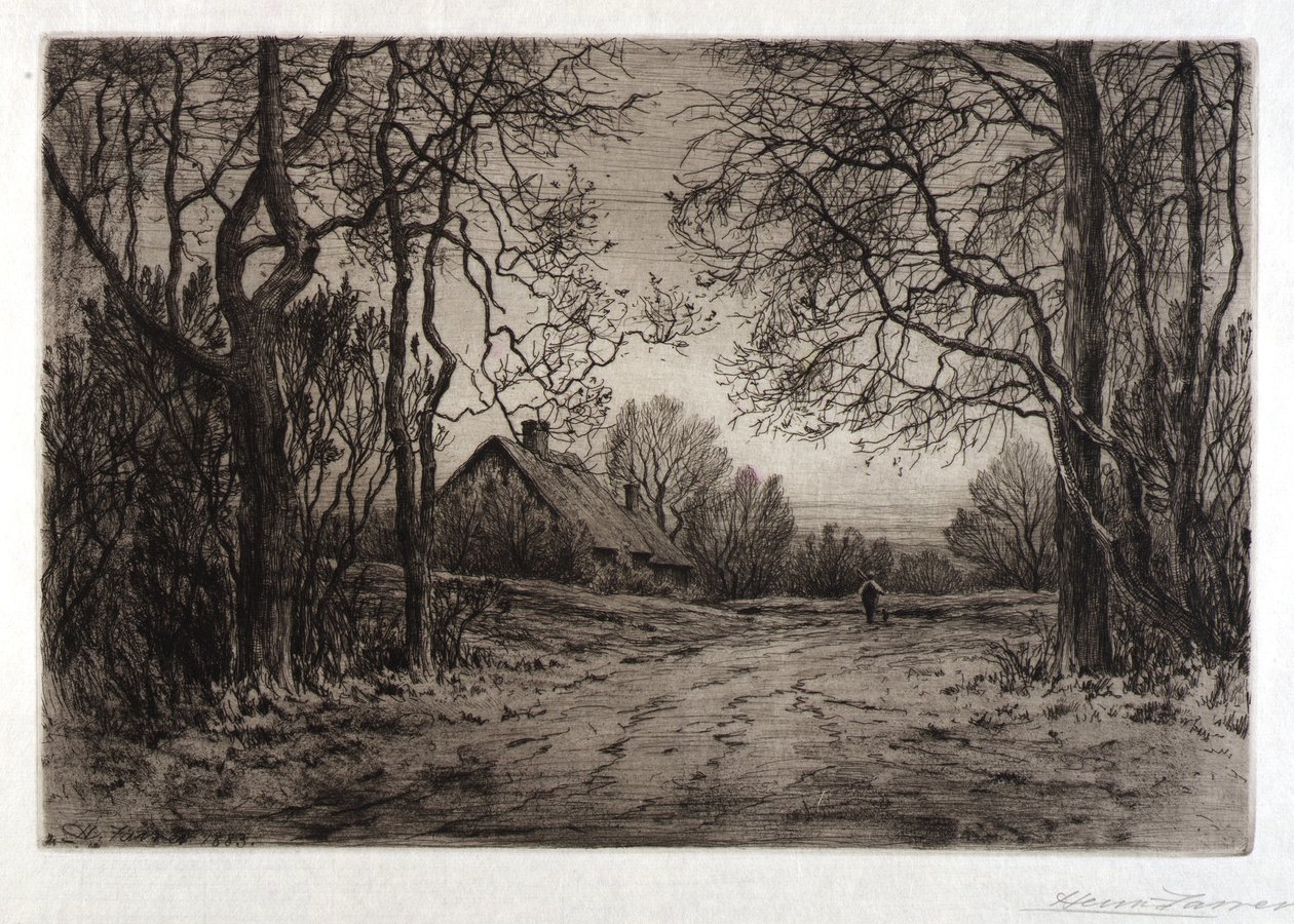 Zimowy wieczór autorstwa Henry Farrer