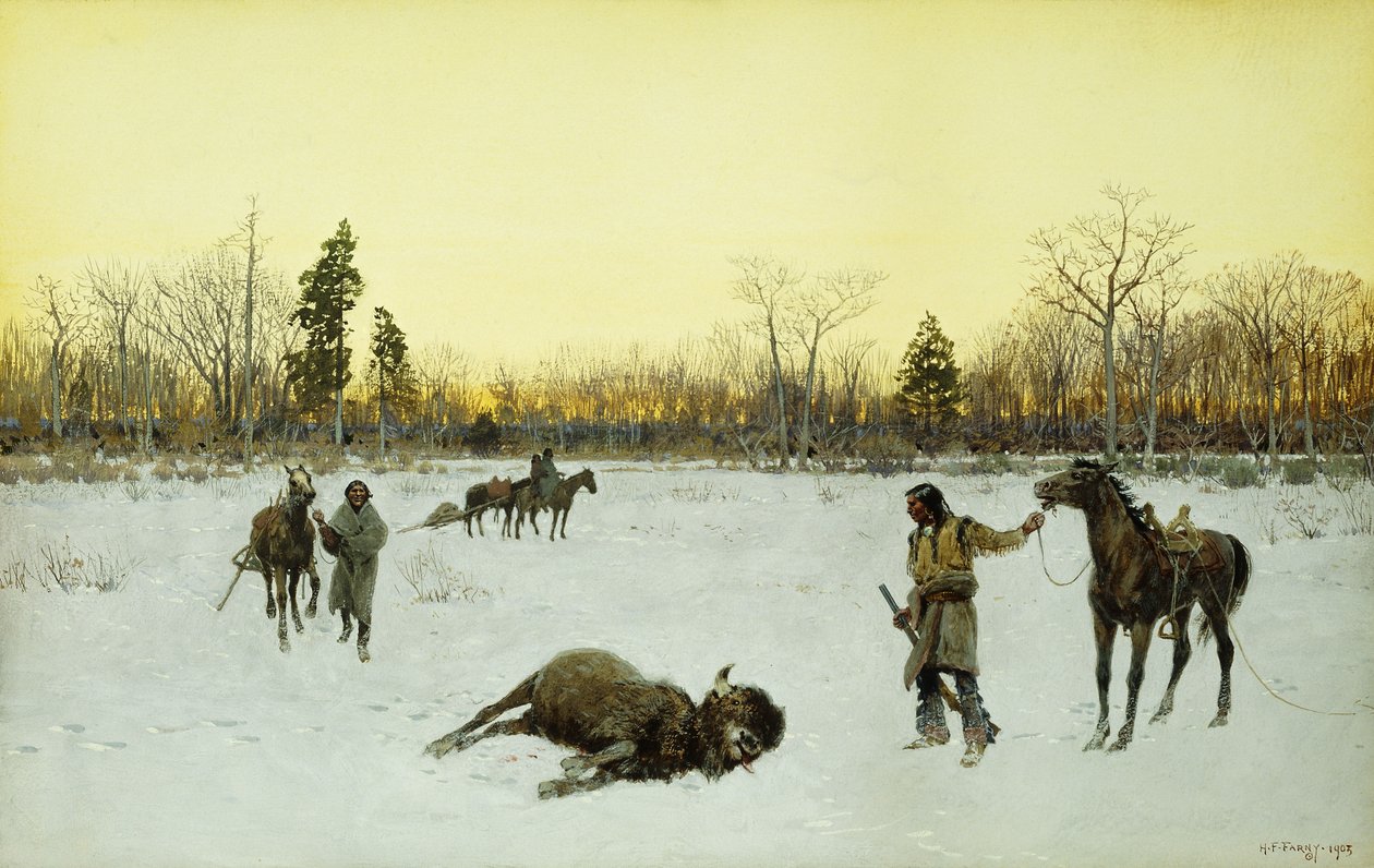 Szczęśliwy strzał, 1903 autorstwa Henry Francois Farny