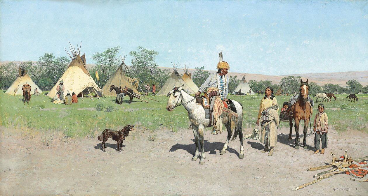 Na nowych pastwiskach, 1895 autorstwa Henry Francois Farny