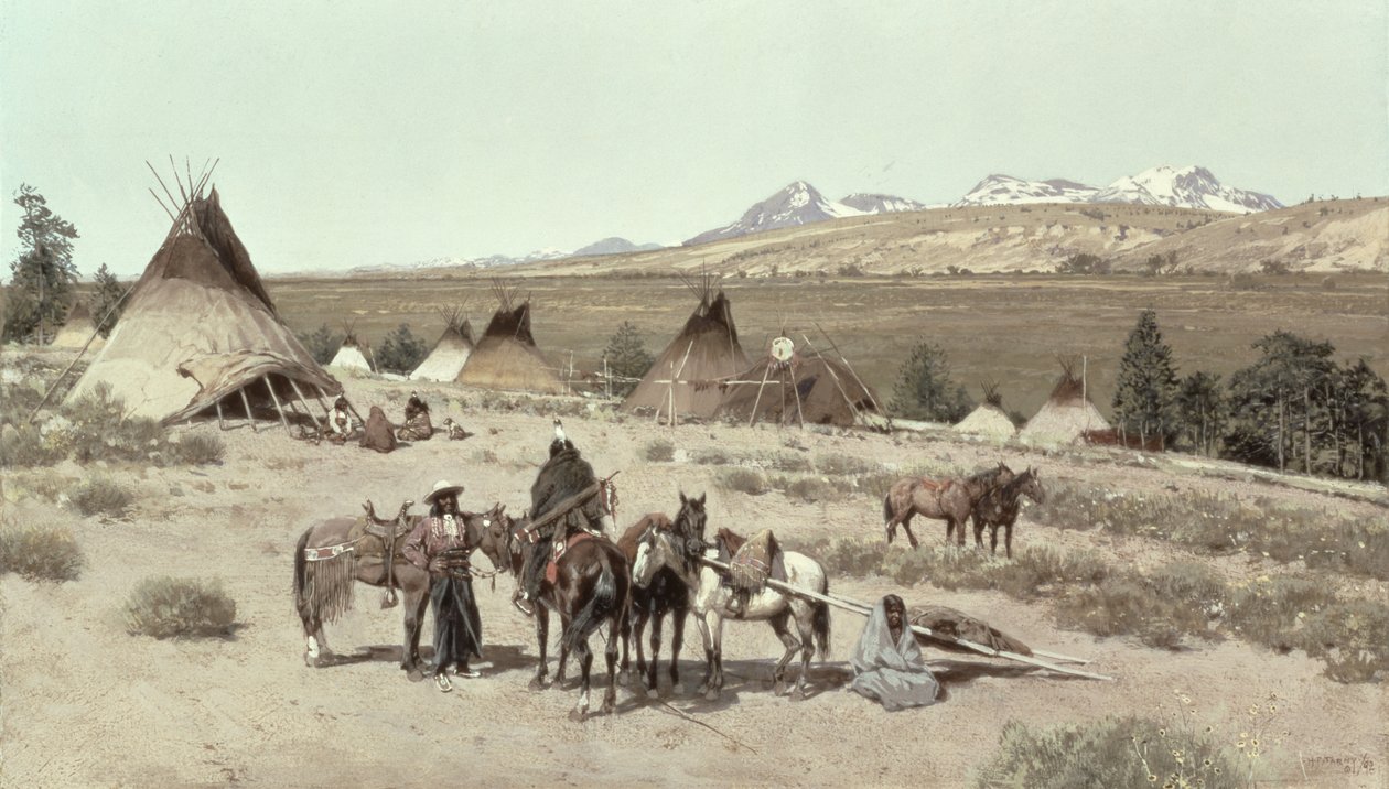 Obóz Indian, 1892 autorstwa Henry Francois Farny