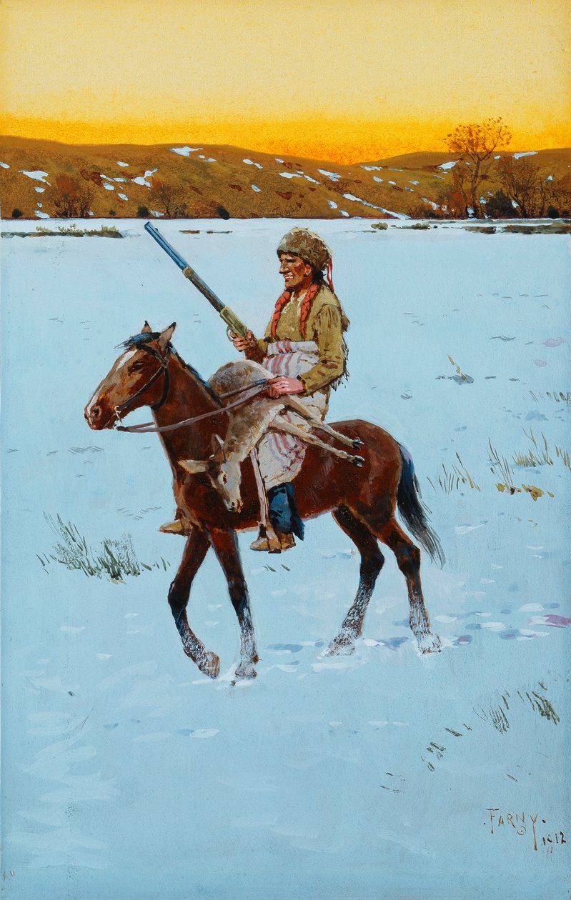 Indianin powracający z polowania, 1912 autorstwa Henry Francois Farny