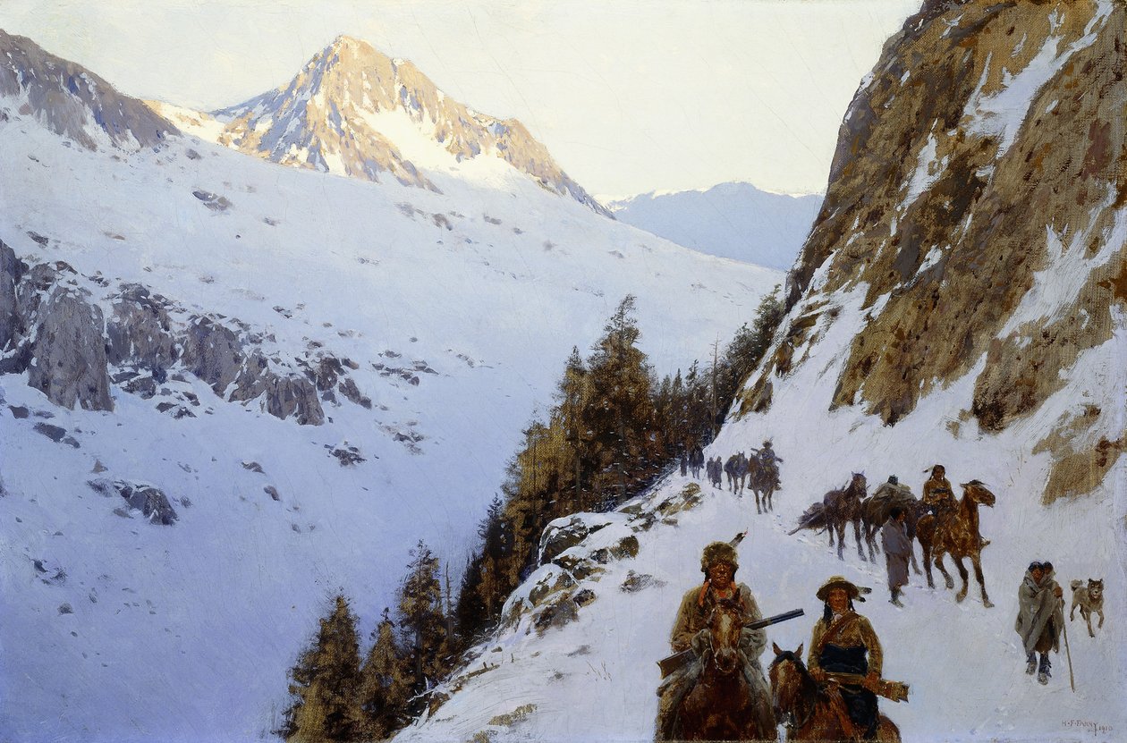 Szlak przez przełęcz, 1910 autorstwa Henry Francois Farny