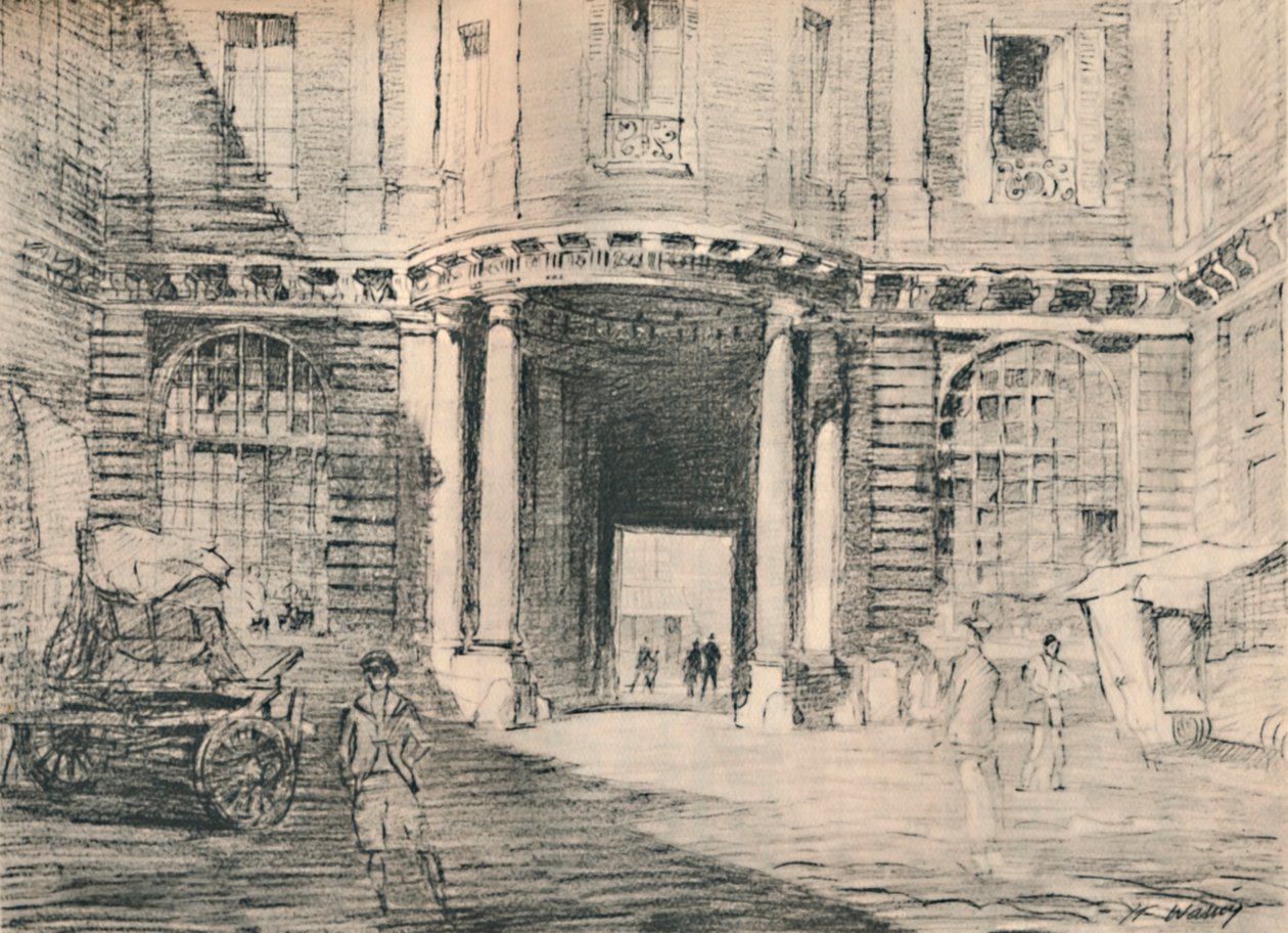Podwójna linia z opuszczonymi pałacami, ok. 1927, 1927 autorstwa Henry Franks Waring