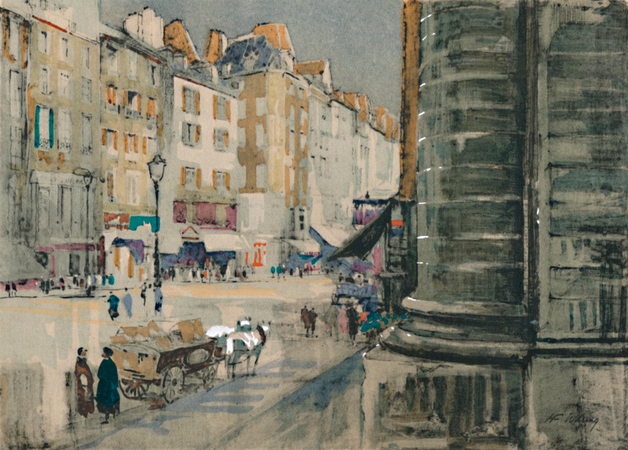 Rewolucje własna ulica Saint-Antoine, c1927, 1927 autorstwa Henry Franks Waring