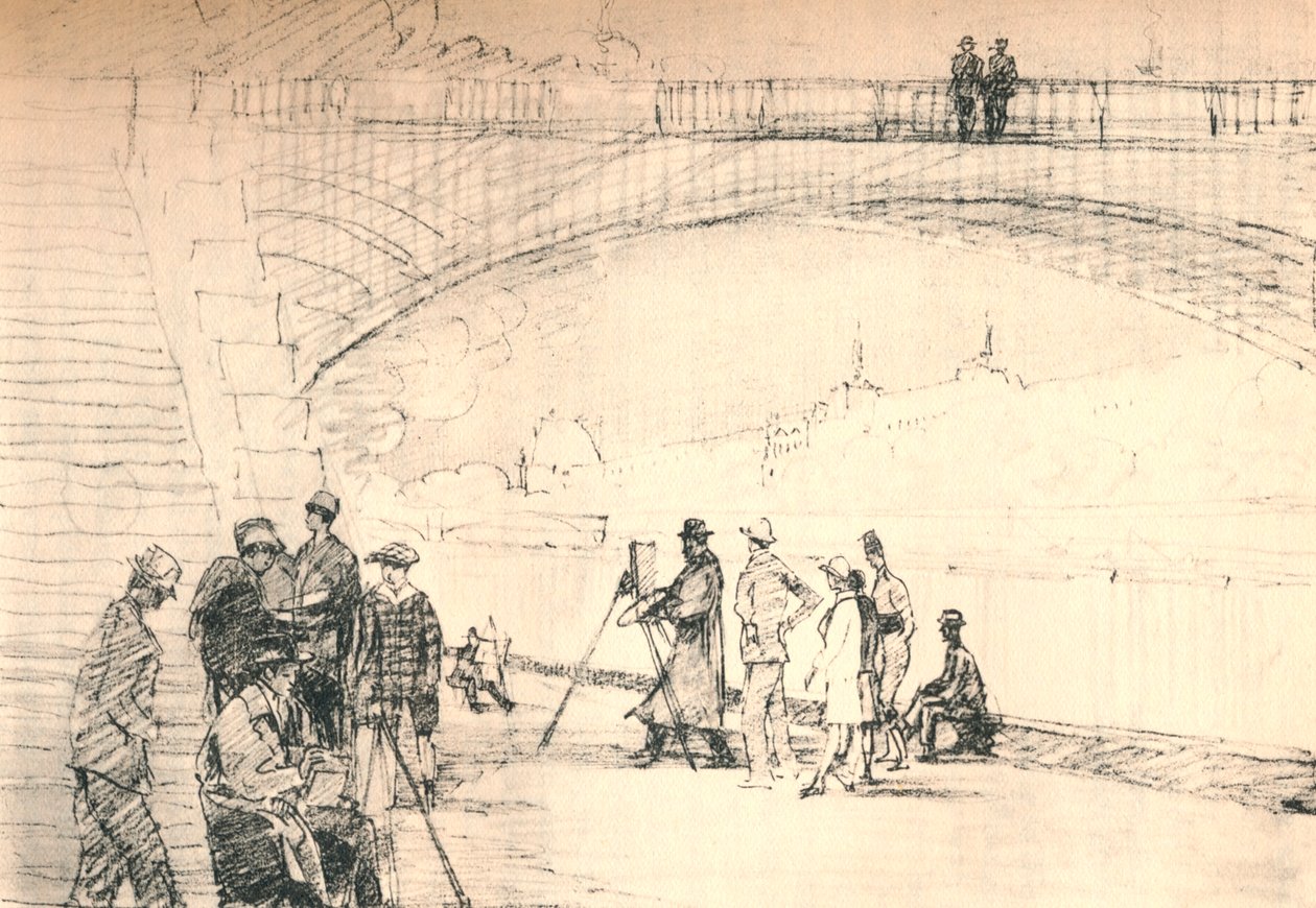 Pierwszą drogą paryską była jej rzeka, ok. 1927, 1927 autorstwa Henry Franks Waring
