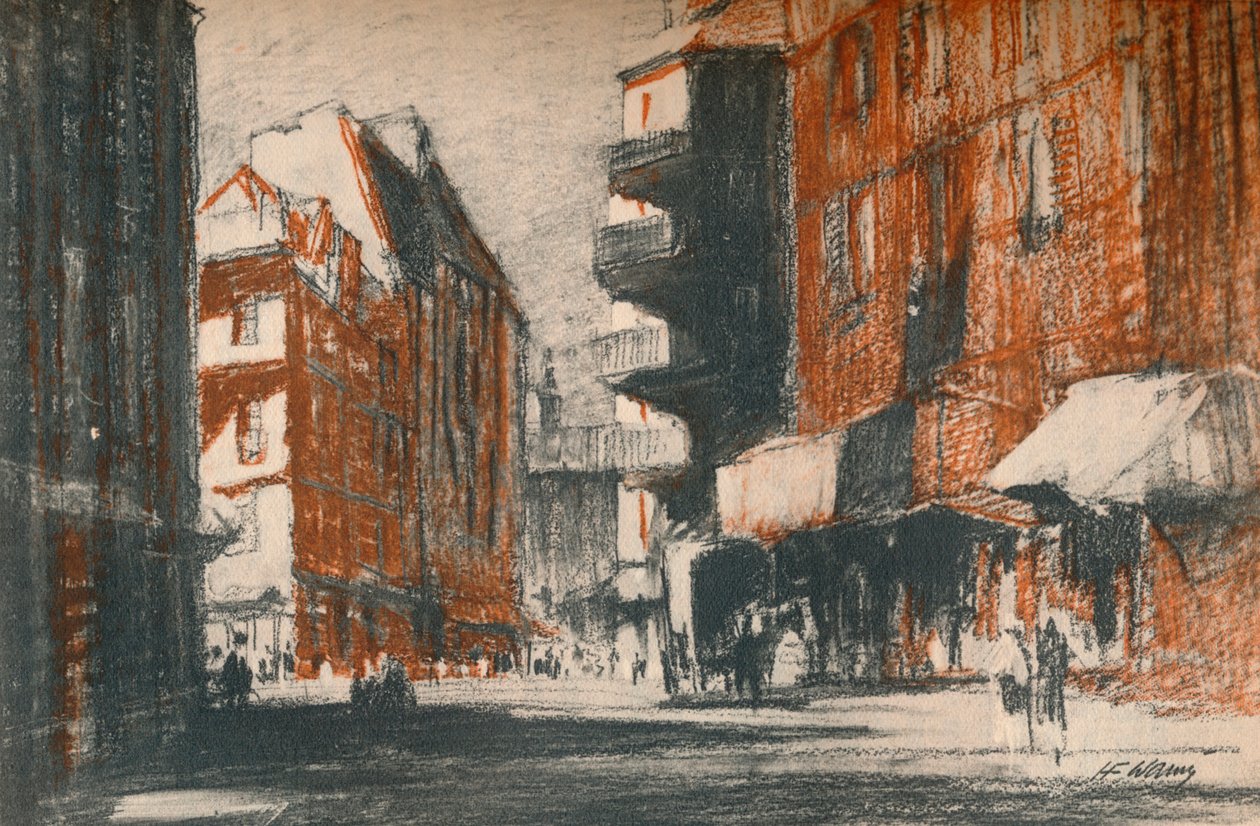 Te obco wyglądające ulice, c1927, 1927 autorstwa Henry Franks Waring
